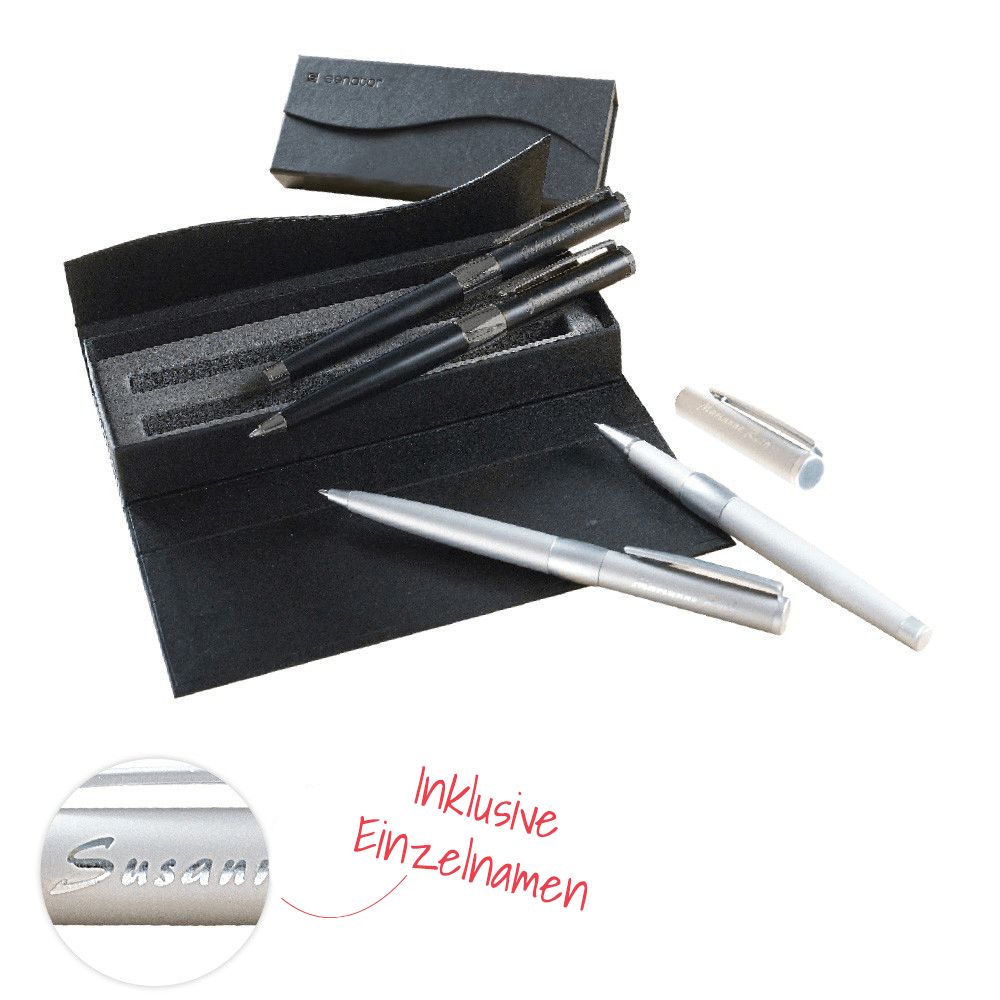 Werbeartikel Schreibset Image chrom incl. Einzelnamensgravur
