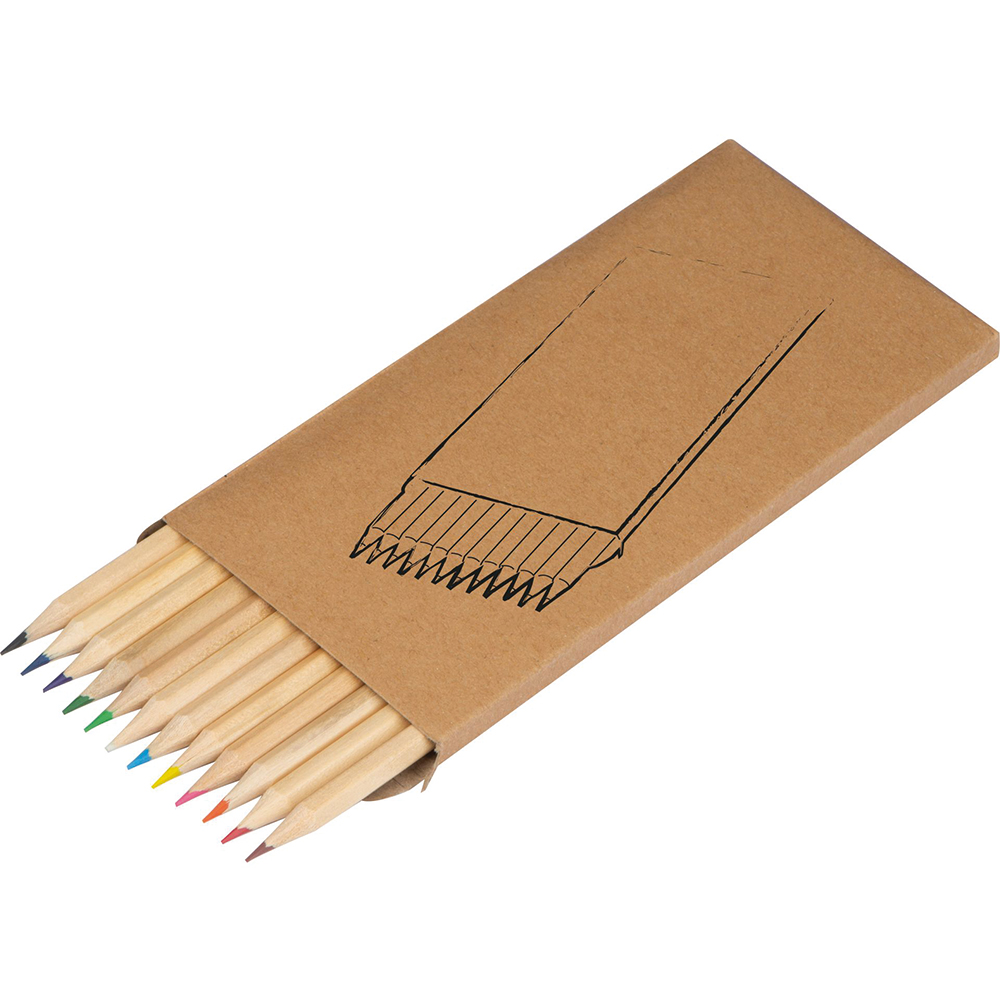 Werbeartikel 12-teiliges Buntstifteset