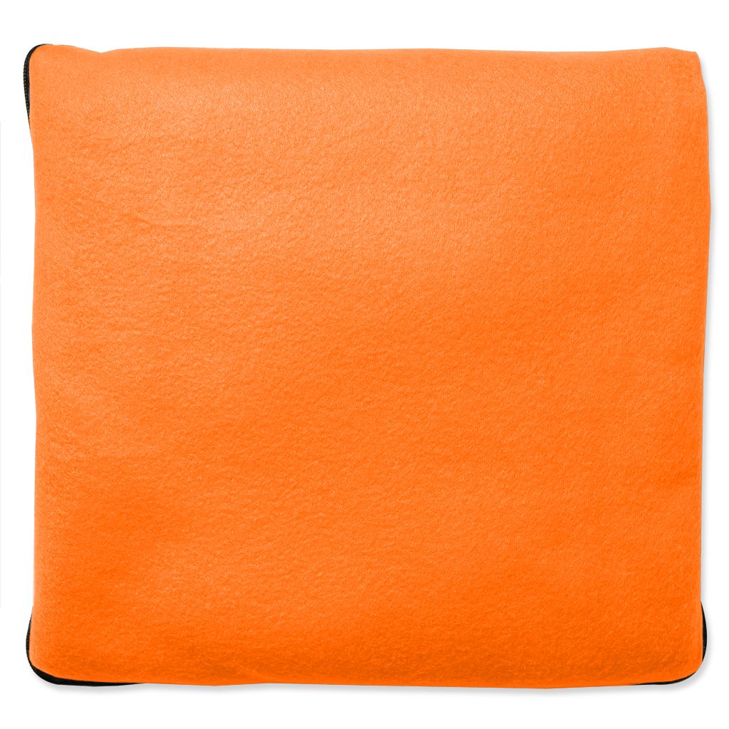 Werbeartikel 2 in 1 Fleecedecke/Kissen orange