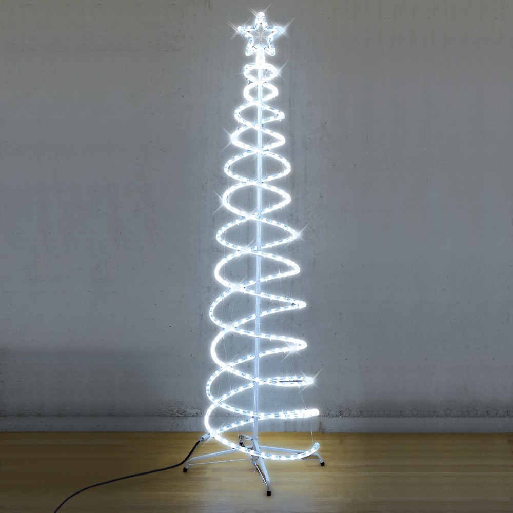 LED Spiral Baum, für den Innen- und Außenbereich, 185 x 58 cm