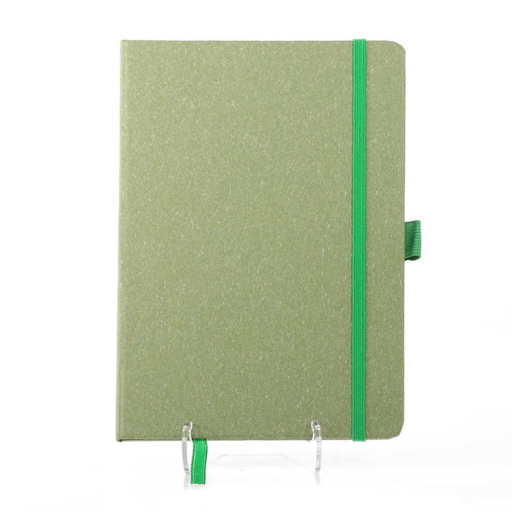 Werbeartikel Notizbuch/receyceltes Papier grün A5