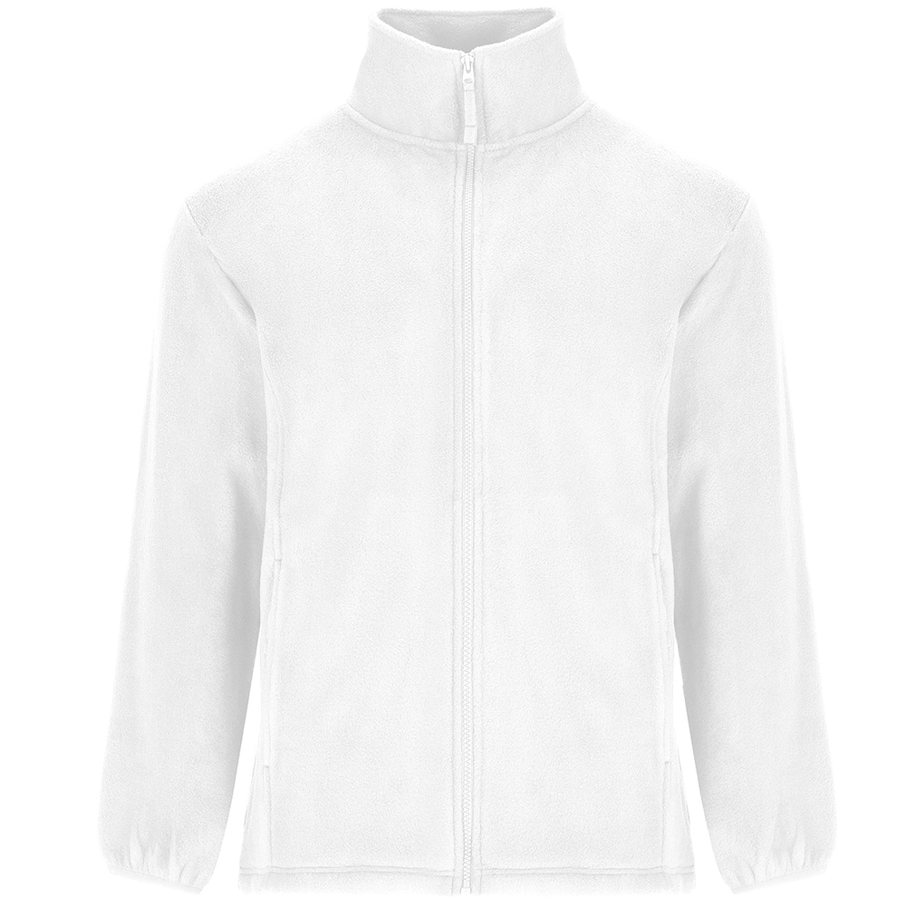 Werbeartikel Fleece Jacke Weiß L