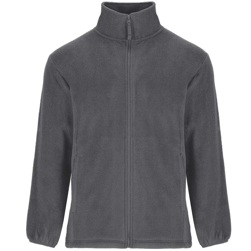 Werbeartikel Fleece Jacke Dunkelgrau M
