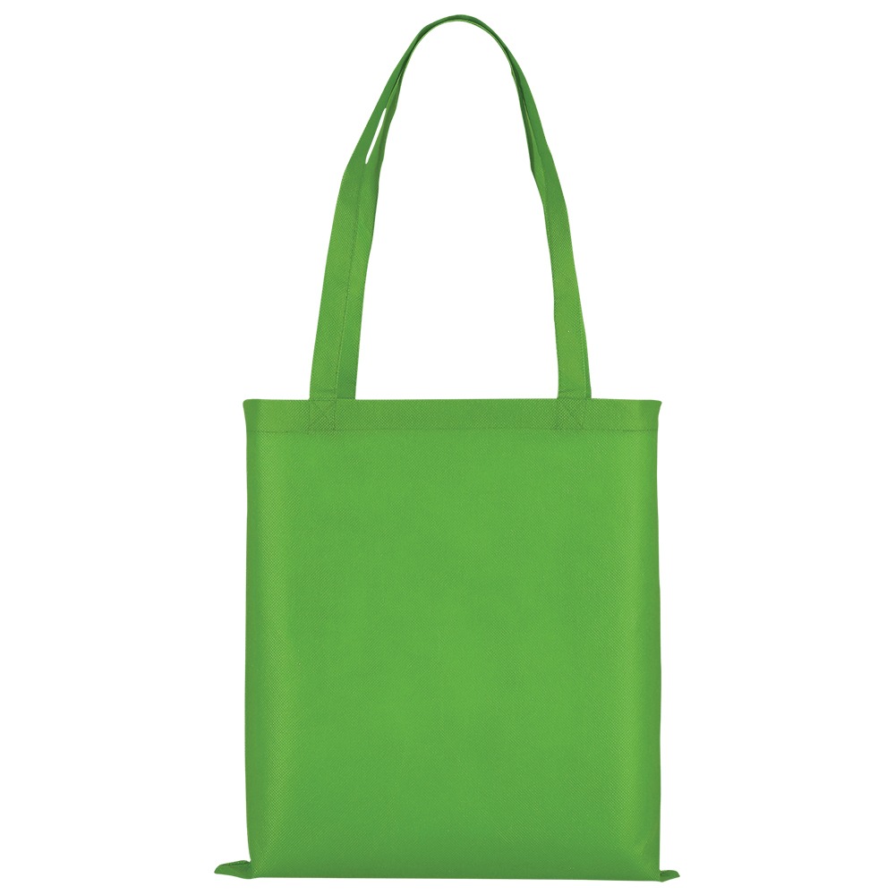 Werbeartikel Tasche Non Woven Hellgrün mit langen Henkeln