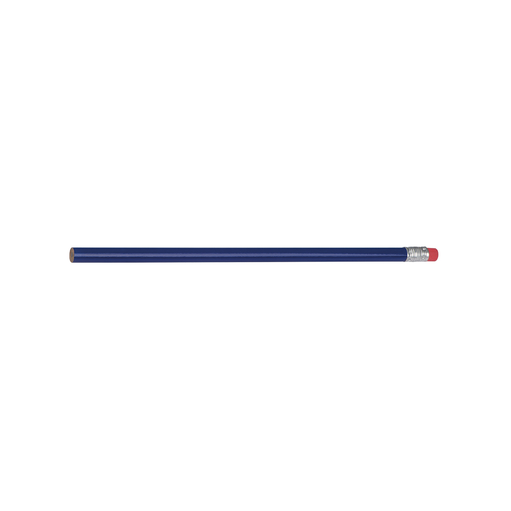 Werbeartikel Bleistift mit Radiergummi blau