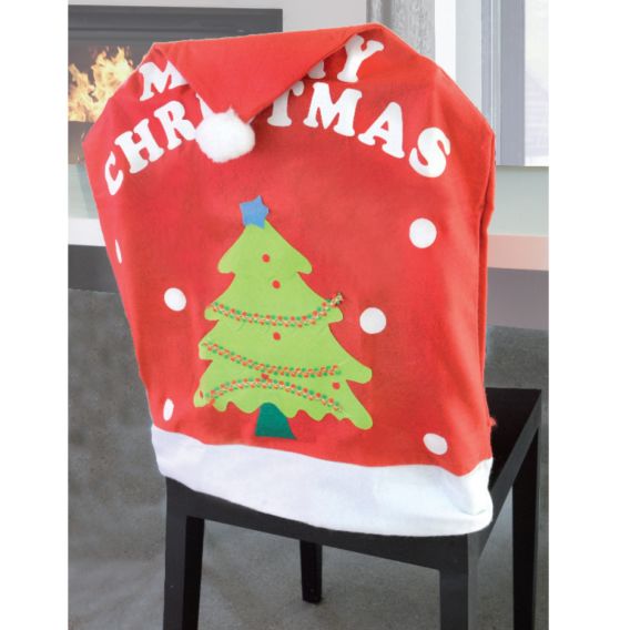 Stuhlhussen Weihnachten, verschiedene Motive, 4er Set