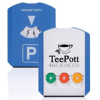 WERBETIPP 100 x Parkscheiben inklusive einfarbigem Werbedruck