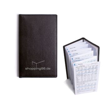 Leder-Taschenkalender schwarz