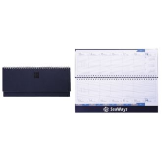 Querkalender VIP-Line blau