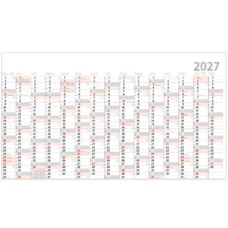 Wandkalender Jumbo, mit 15 Monaten ohne Werbedruck, 138 x 78 cm