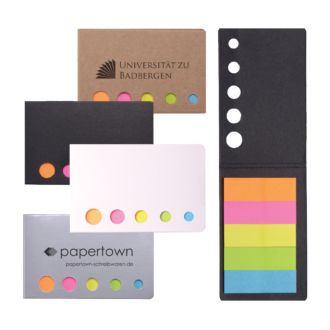 Haftnotizen im Briefchen, neonfarben, selbst klebend