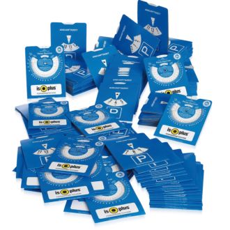 WERBETIPP 250 x Parkscheiben inklusive einfarbigem Werbedruck