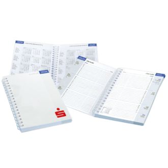 Taschentimer mit Wire-O -Bindung, 2 Seiten je Woche