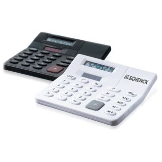 Solar-Taschenrechner, schwarz und weiß