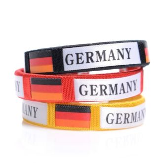 Armband Germany 3er Set schwarz-rot-gelb