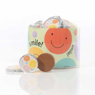 Emotionen-Schokotaler in der Klarsichtdose, Inhalt: 60 Stuck, 480 g