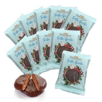 120 x Lebkuchen-Tütchen mit Weihnachtsmotiv -Süße Grüße -