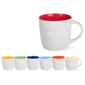Keramiktasse Handy Pure innen farbig ohne Werbedruck, 310 ml