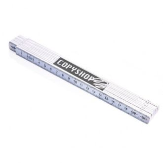 WERBETIPP 55 x Zollstöcke weiß inklusive einfarbigem Werbedruck