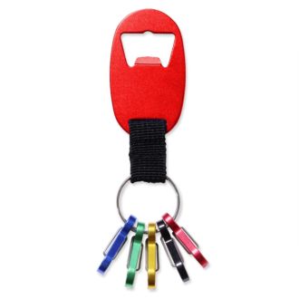Alu-Kapselheber /Karabiner rot