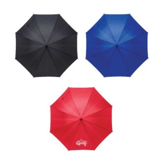 Automatik Stockschirm John mit RPET-Pongee Bespannung und Bambusgriff 