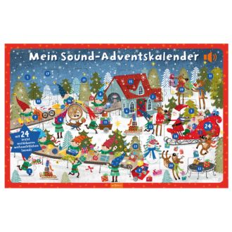 Adventskalender mit 24 Weihnachtsliedern, Batterien auswechselbar
