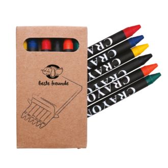 Wachsmalkreiden Set 6 teilig im Geschenkkarton