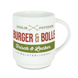 Keramiktasse stapelbar wei&szlig; STACK-S