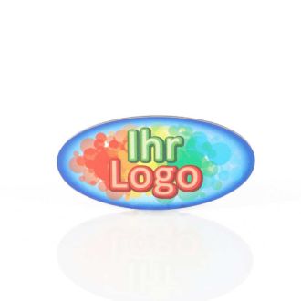 Magnet oval 50x25 mm inkl. 4c Digitaldruck
