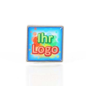 Pin 20x20 mm Quadratisch inkl. 4c Doming
