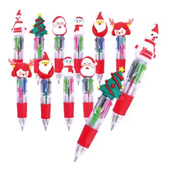 Kugelschreiber Weihnachten 6 Motive 12er Set