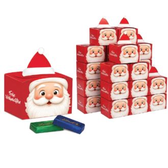 Geschenkbox Weihnachts- m&uuml;tze m je 15g Schokot&auml;felchen