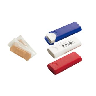 Pflasterbox Care Card, 10 Stück Pflaster, im Spender und mit Werbedruck