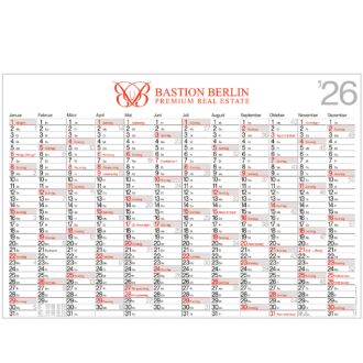 Plakatkalender inklusive Digitaldruck, FSC-zertifiziert