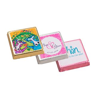 Vollmilchschokolade als Werbeartikel