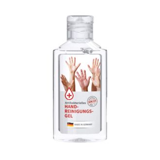 Handreinigung-Gel 50ml Flasche inkl. 4c-Druck