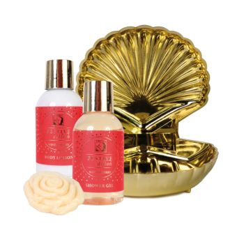 Badeset in Muscheldose inkl 200ml u 30g