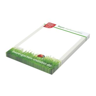 Haftnotizblock wei&szlig; 50x72mm inkl. Druck