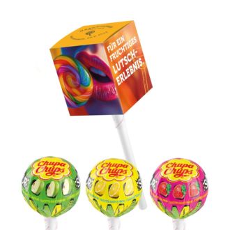 CHUPA CHUPS veganer Lolly in Werbebox inklusive Druck, 12g