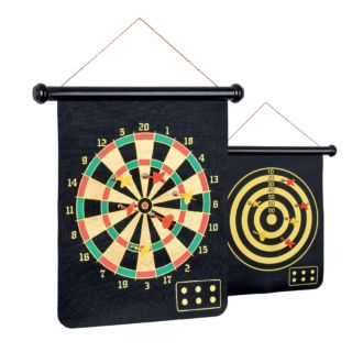 Dartspiel Raymond aus stabiler Hartpappe mit 6 Magnetpfeilen