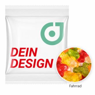 Trolli Fahrrad 10g Fruchtgummi in weißer Folie