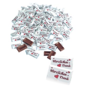 80 Stück Herzlichen Dank Vollmilchschokoladen-Naps