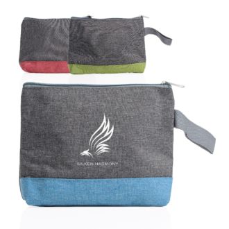 Kosmetiktasche Stockholm mit Schlaufe aus wasserabweisendem Polycanvas