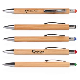 Kugelschreiber Touchy aus Bambus