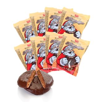 120 x Lebkuchen-Tütchen mit Weihnachtsmotiv -Süße Grüße -