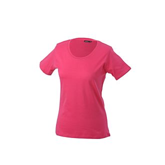 JAMES & NICHOLSON Ladies Basic-T Pink