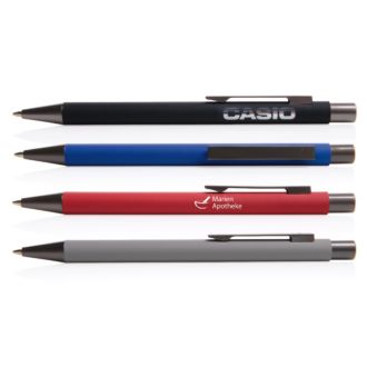 UMA Metallkugelschreiber Straight Gum Softtouch, gummiertes Gehäuse