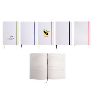 Notizbuch Author DIN A5 mit 80 linierten Seiten und Gummiband