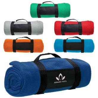Picknickdecke aus Fleece mit Tragegriff, zusammenrollbar, 1,8 x 1,3 m