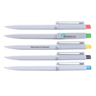 RITTER PEN Kugelschreiber Crest, matter Schaft mit poliertem Clip und Drücker